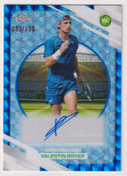 Valentin Royer Blue Geometric Refractor Autograph 093/150 front