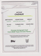 Arthur Cazaux Gold Geometric Refractor Autograph 04/50 back
