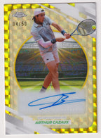 Arthur Cazaux Gold Geometric Refractor Autograph 04/50 front