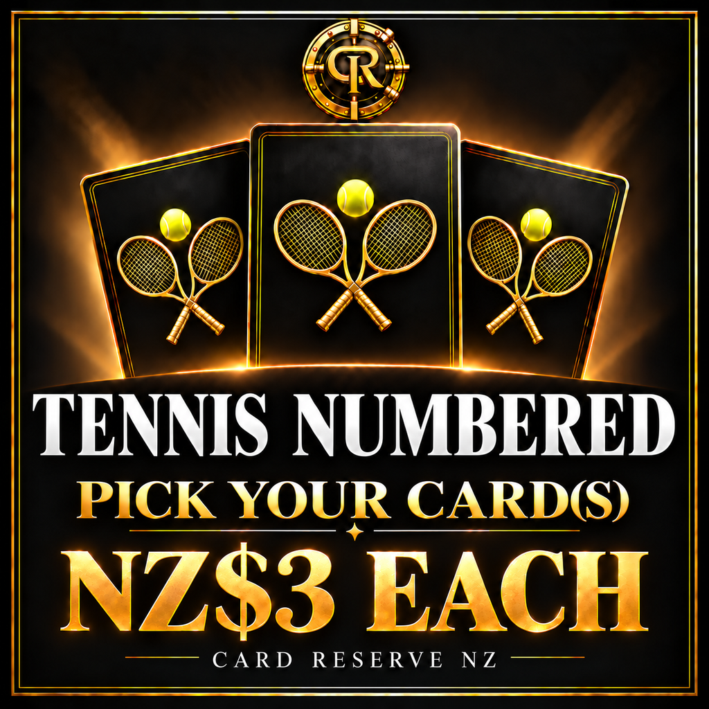 Tennis Numbered — Pick Your Card(s) — NZ$3 Each