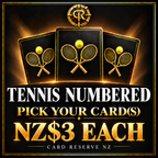 Tennis Numbered — Pick Your Card(s) — NZ$3 Each