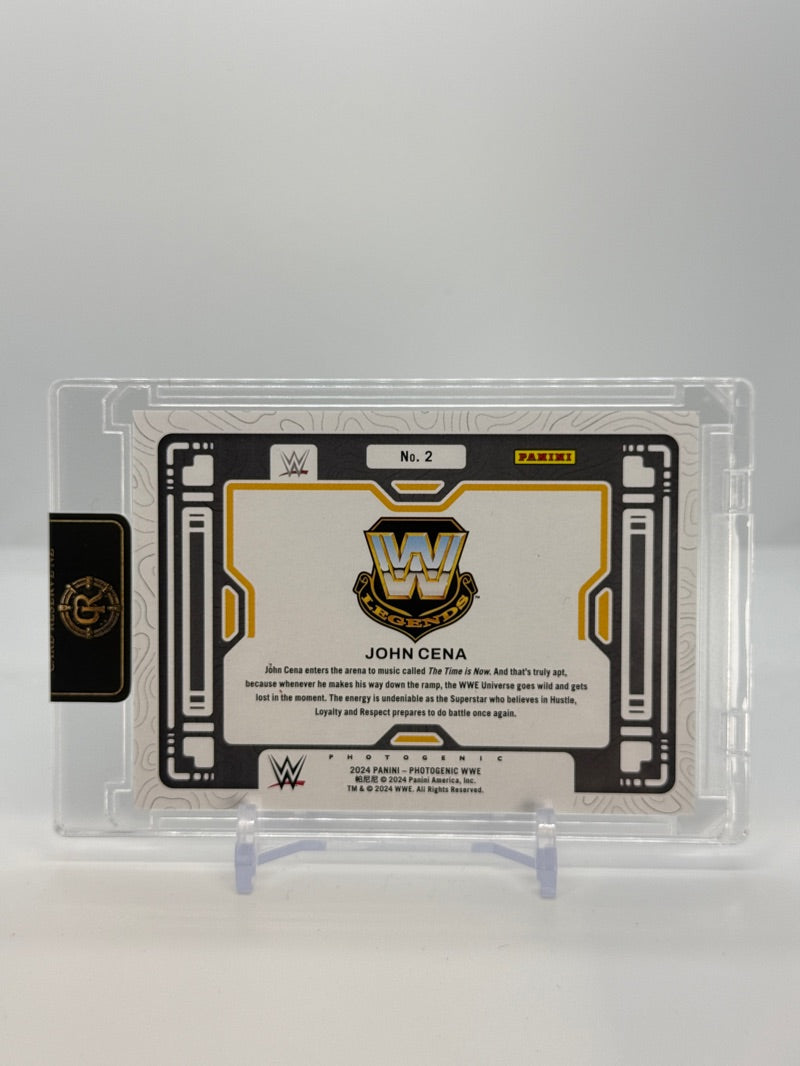 2024 Panini Photogenic WWE John Cena #2 - Down the Ramp Diamond /75 - Raw - back