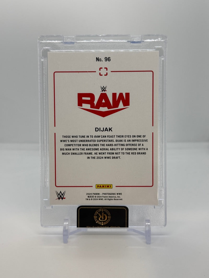 2024 Panini Photogenic WWE Dijak #96 - MAZE 12/25 - Raw - back