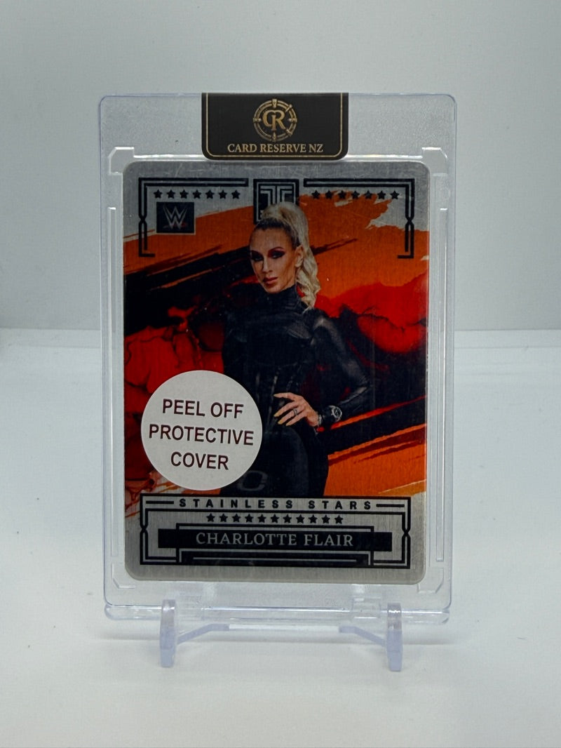 2023 WWE Impeccable Charlotte Flair #23 - Stainless Stars 18/25 - Raw - front