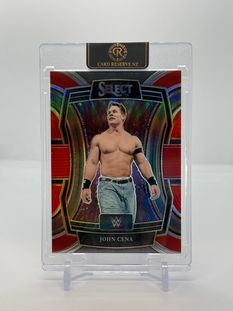 2024 Panini Select WWE John Cena #29 - Phenomenon Red 53/99 - Raw - front