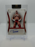 2024 Panini National Treasures WWE Tensai #LS-TSI - Legendary Signatures 34/99 - Raw - front