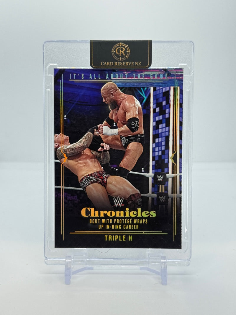 2022 Panini Chronicles WWE Triple H #HHH-49 - It's All About The Game - Raw - front