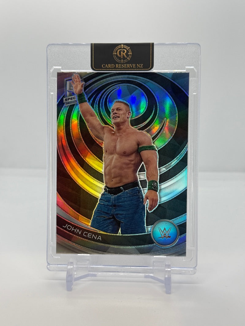 2023 Chronicles WWE Spectra John Cena #381 - Legends Silver Prizm Parallel - Raw - front