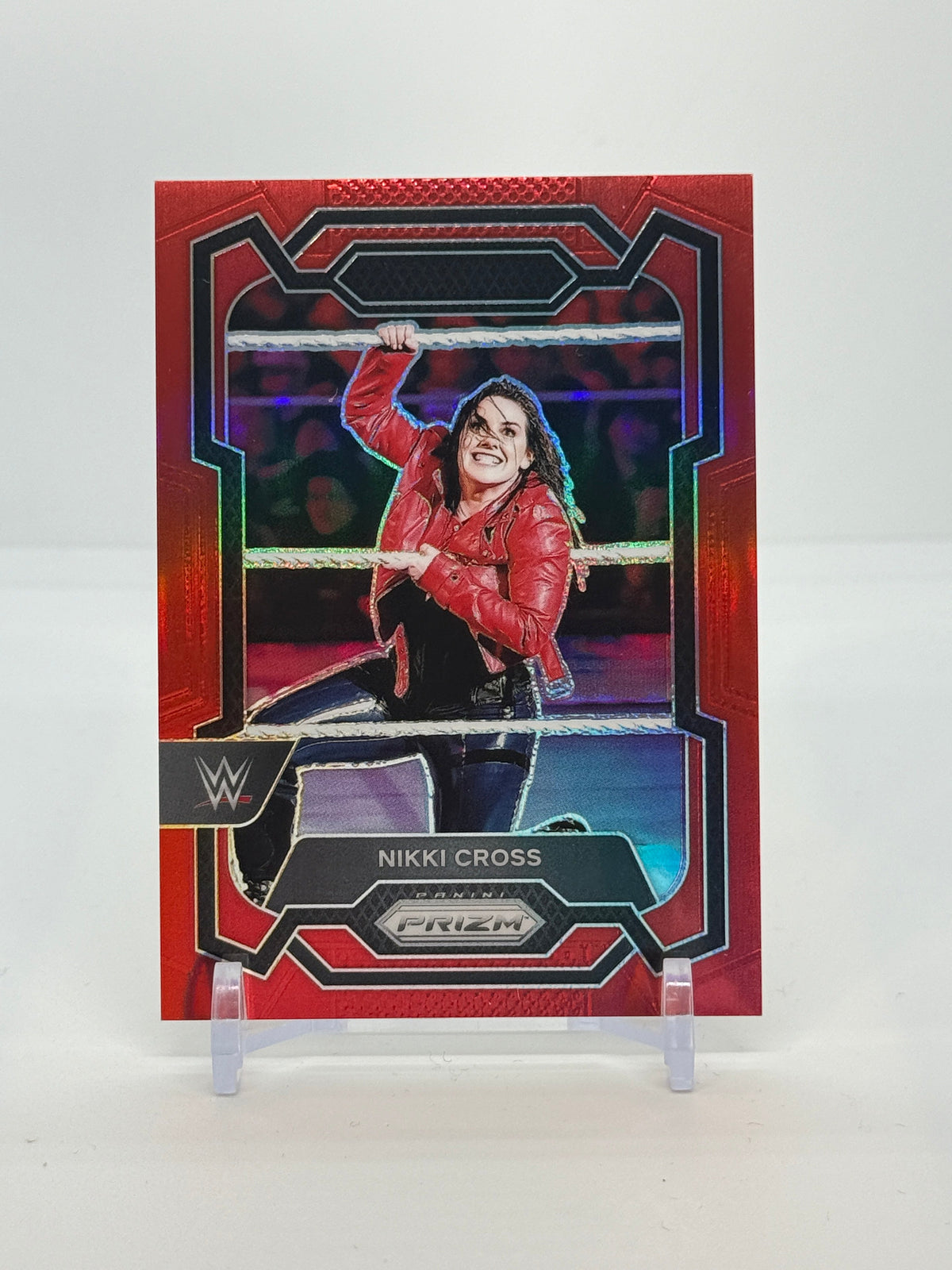 09 2024 Panini Prizm WWE Nikki Cross #189 - Red Prizm 176/299 - 2024 Panini Prizm WWE Nikki Cross #189 Red Prizm 176/299 - front
