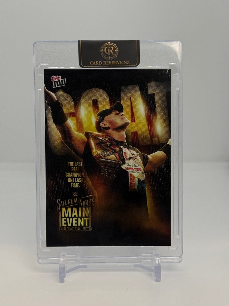 2025 Topps Now WWE GOAT Saturday Night Main Event John Cena #CENA - Raw - front