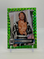 2025 Topps Chrome WWE Shinsuke Nakamura #51 - Green Geometric Refractor 03/75 - Raw - front