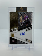 2023 Panini Donruss Elite WWE Quincy Elliott #Pl-QEL - Pen Pals Rookie Auto (RC) - Raw - front